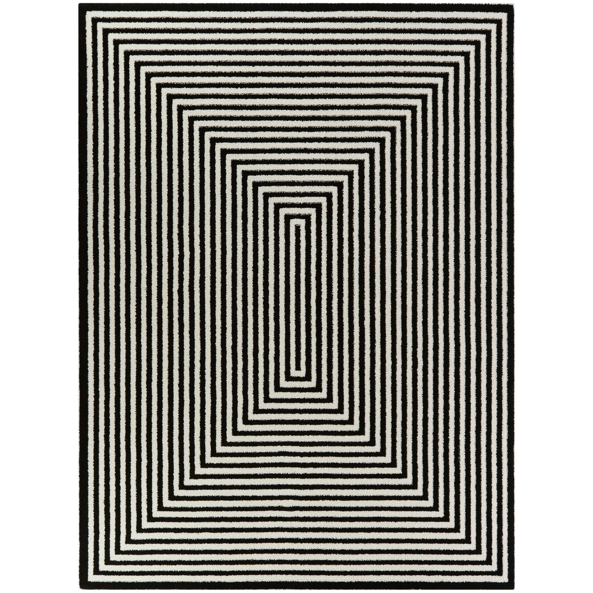 BALTA Hamilton Black 5 ft. x 7 ft. Contemporary Area Rug
