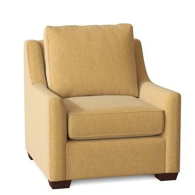 L? A 33x22 Wide Armchair Birch Lane Body Fabric: Nobletex Gold