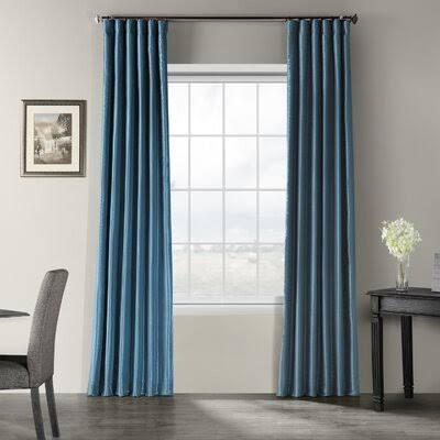 Sagunto Synthetic Room Darkening Thermal Rod Pocket Single Curtain Panel Size per Panel: 50x22 W x 108x22 L, Curtain Color: Nass