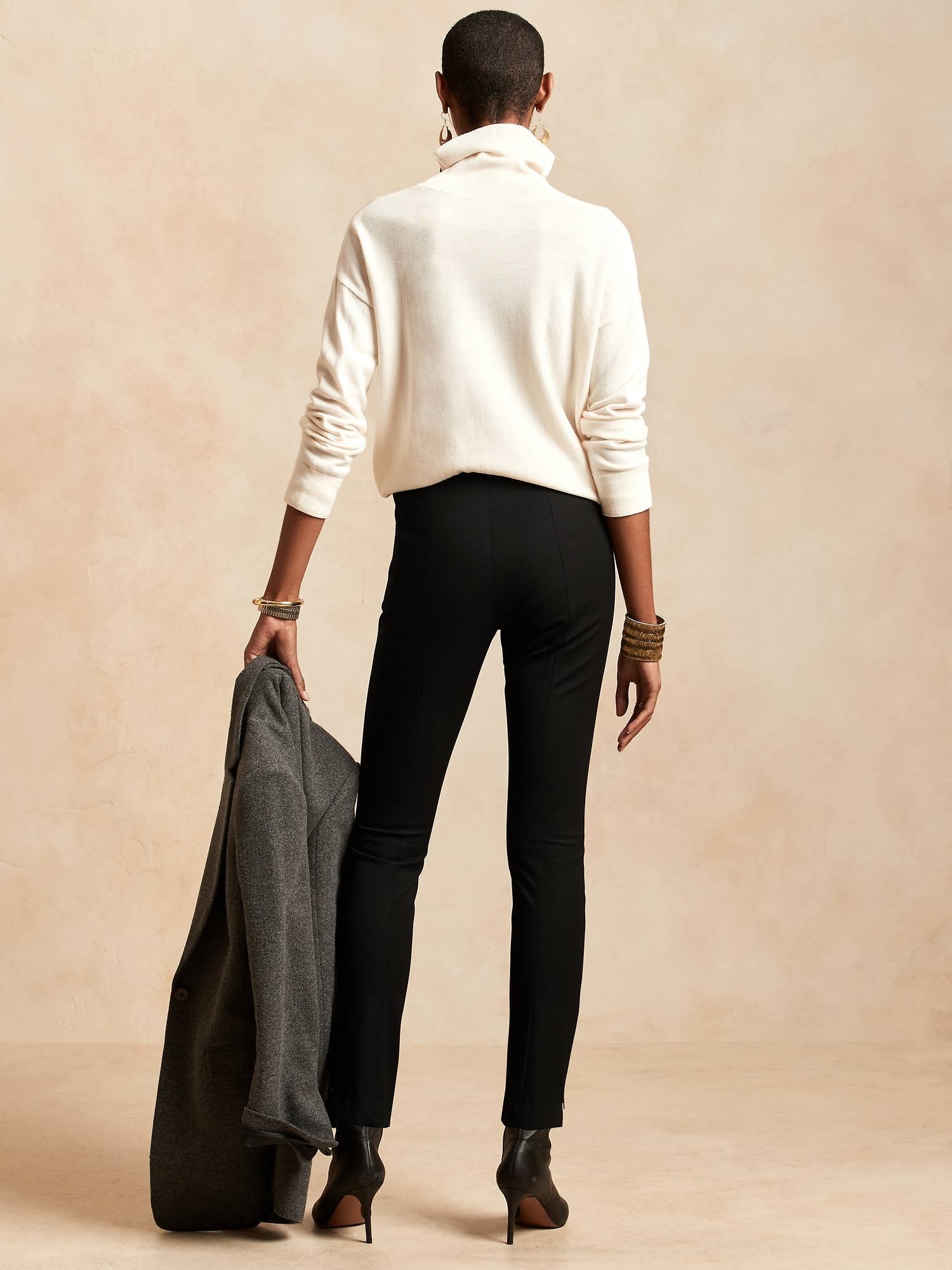 Banana Republic Women's High-Rise Sloan Legging Black Size 8 Regular