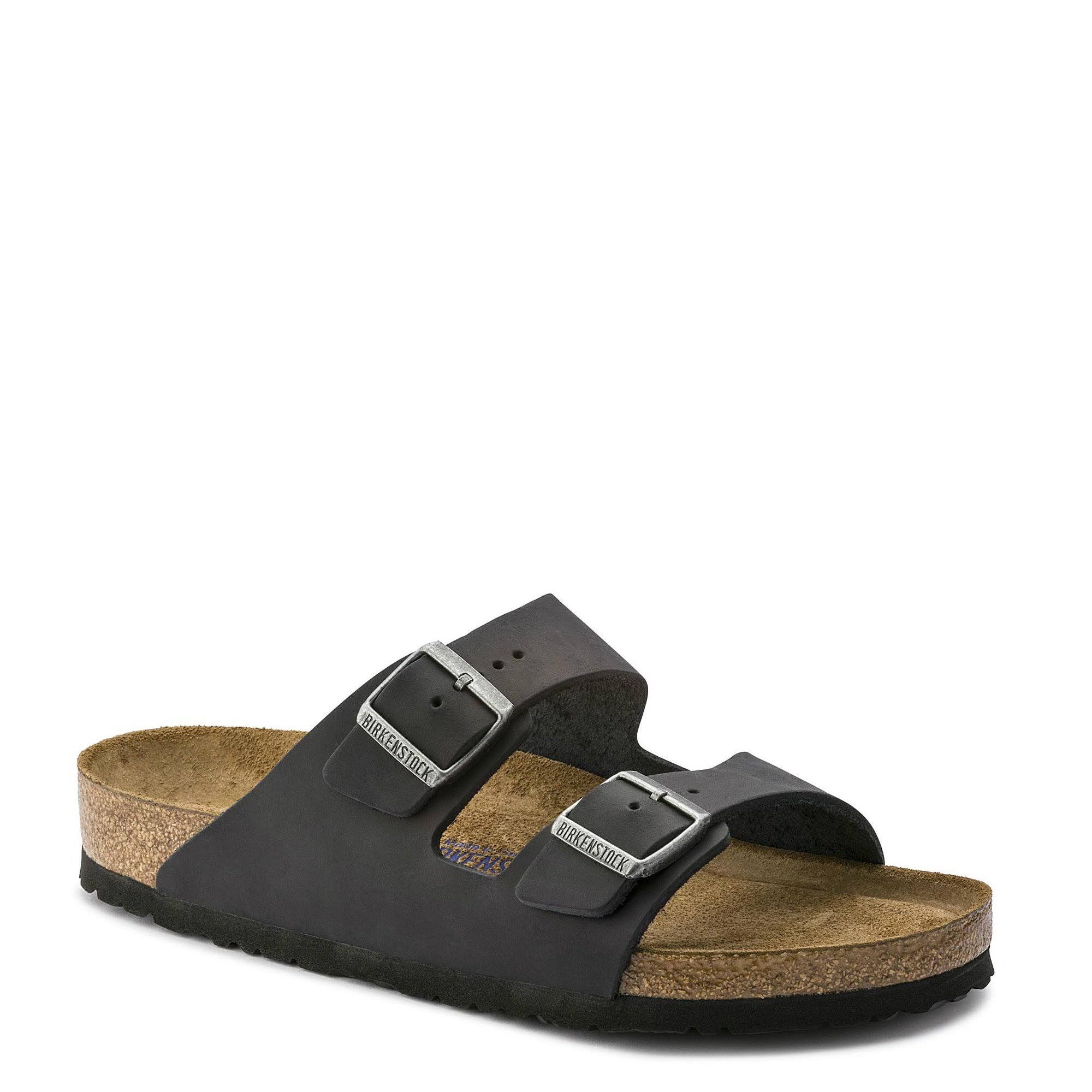 Birkenstock Arizona Soft Footbed - 41 US Women 10 - 10.5, Men 8 - 8.5 Black Sandal Medium