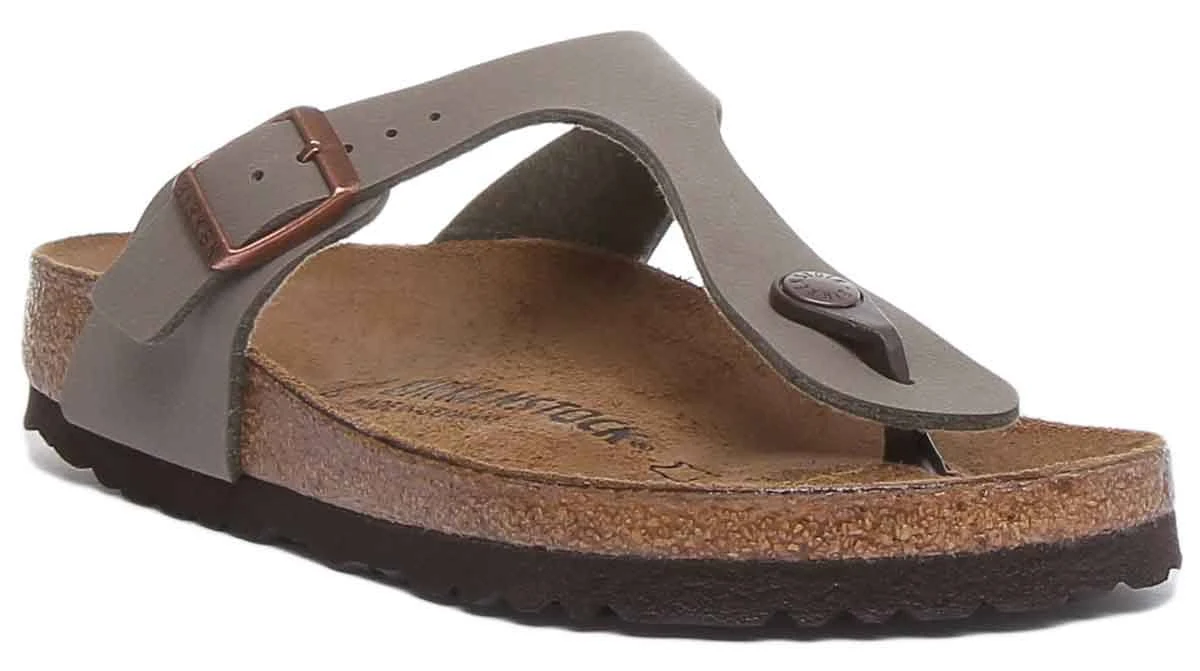 Birkenstock Gizeh Birko Flor Nabuck Green EU 46 Flip Flops