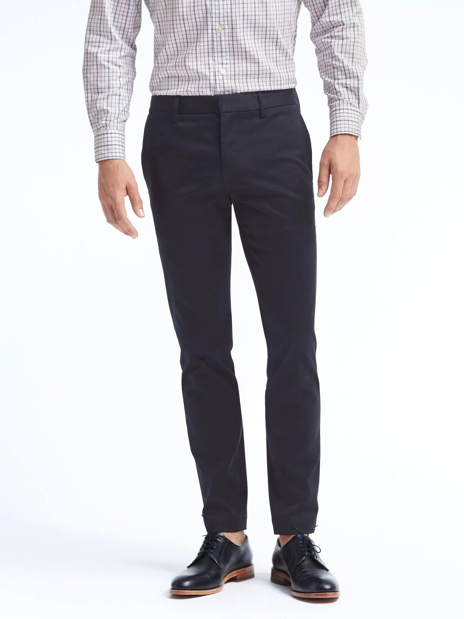 Banana Republic Men's Fulton Skinny Rapid Movement Chino Pant Navy Blue Size 35W 34L