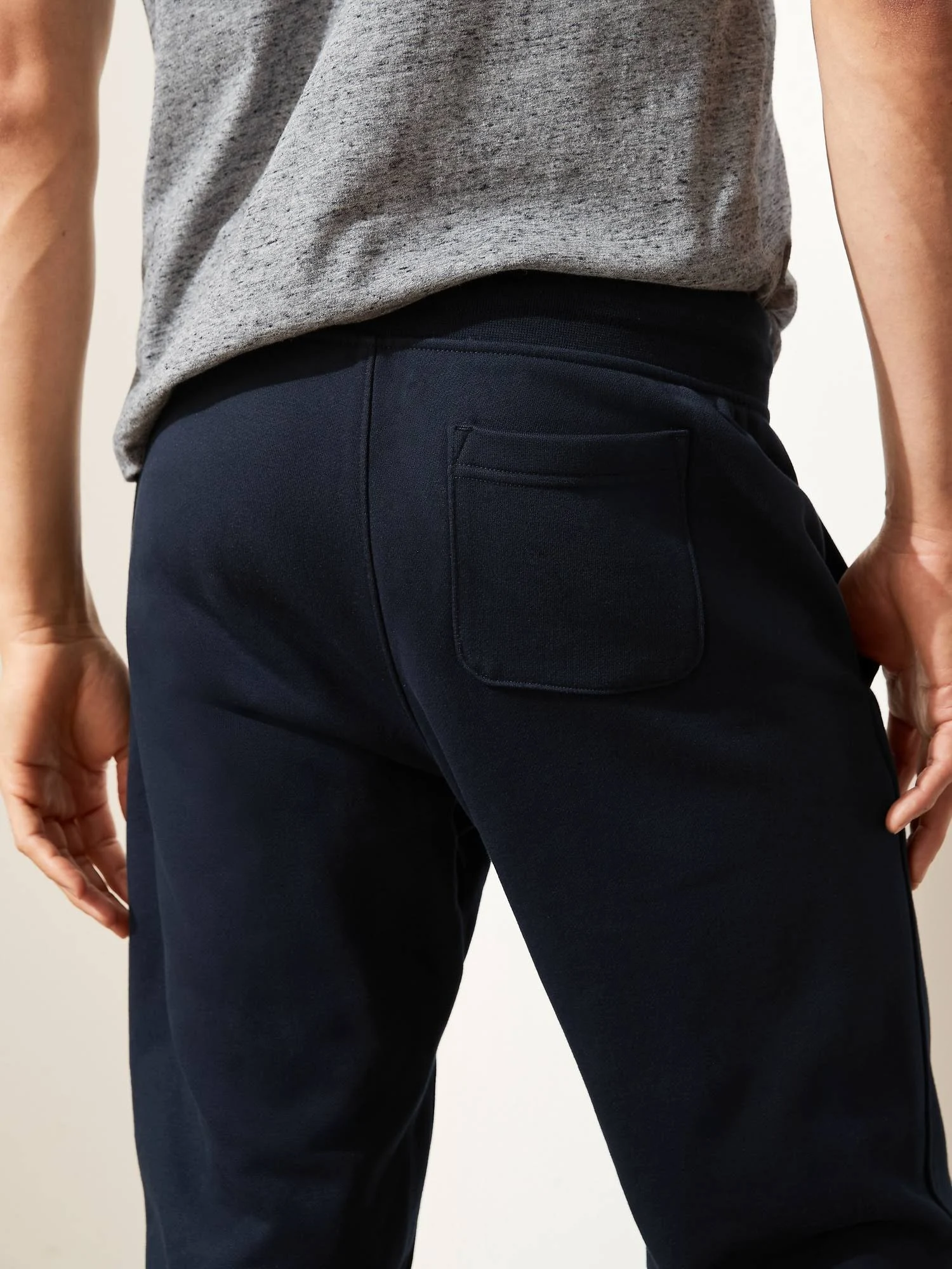 Banana Republic Men's French Terry Jogger Navy Size L