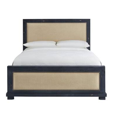 Lockridge Upholstered Bed Color: Distressed Black, Mattress Size: King