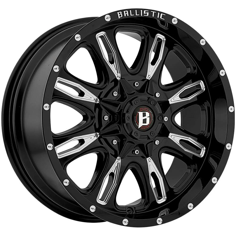 Ballistic 953790051+12GBX - 953 Scythe 17x22 Gloss Black with Milled Windows