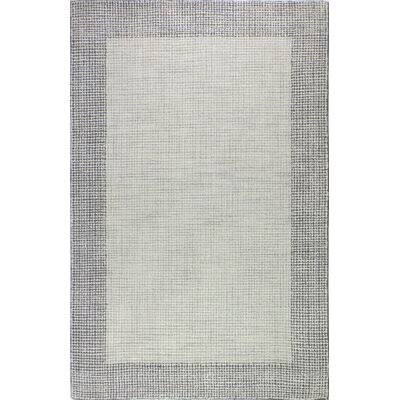 Evers Hand-Tufted Wool Ivory/Silver Area Rug Birch LANE? Rug Size: Rectangle 5& x 7&6x22