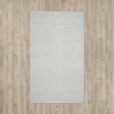 Oppelo Geometric Handmade Flatweave Cotton Gray Area Rug Birch Lane Rug Size: Rectangle 4& x 6&