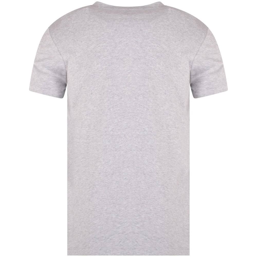 Mens Balmain Grey Flocked B Logo T-Shirt Size: 2 XL