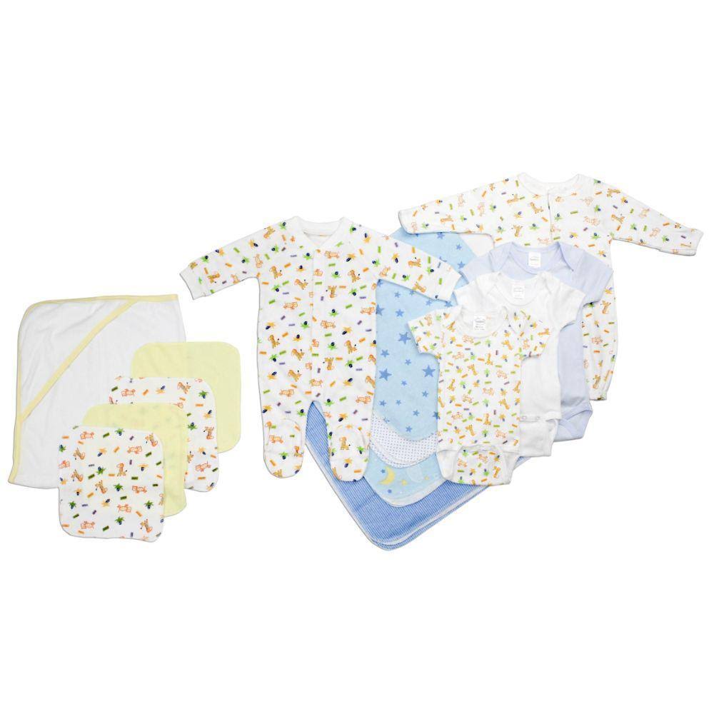 Bambini Newborn Baby Boys 14 PC Layette Baby Shower Gift Set