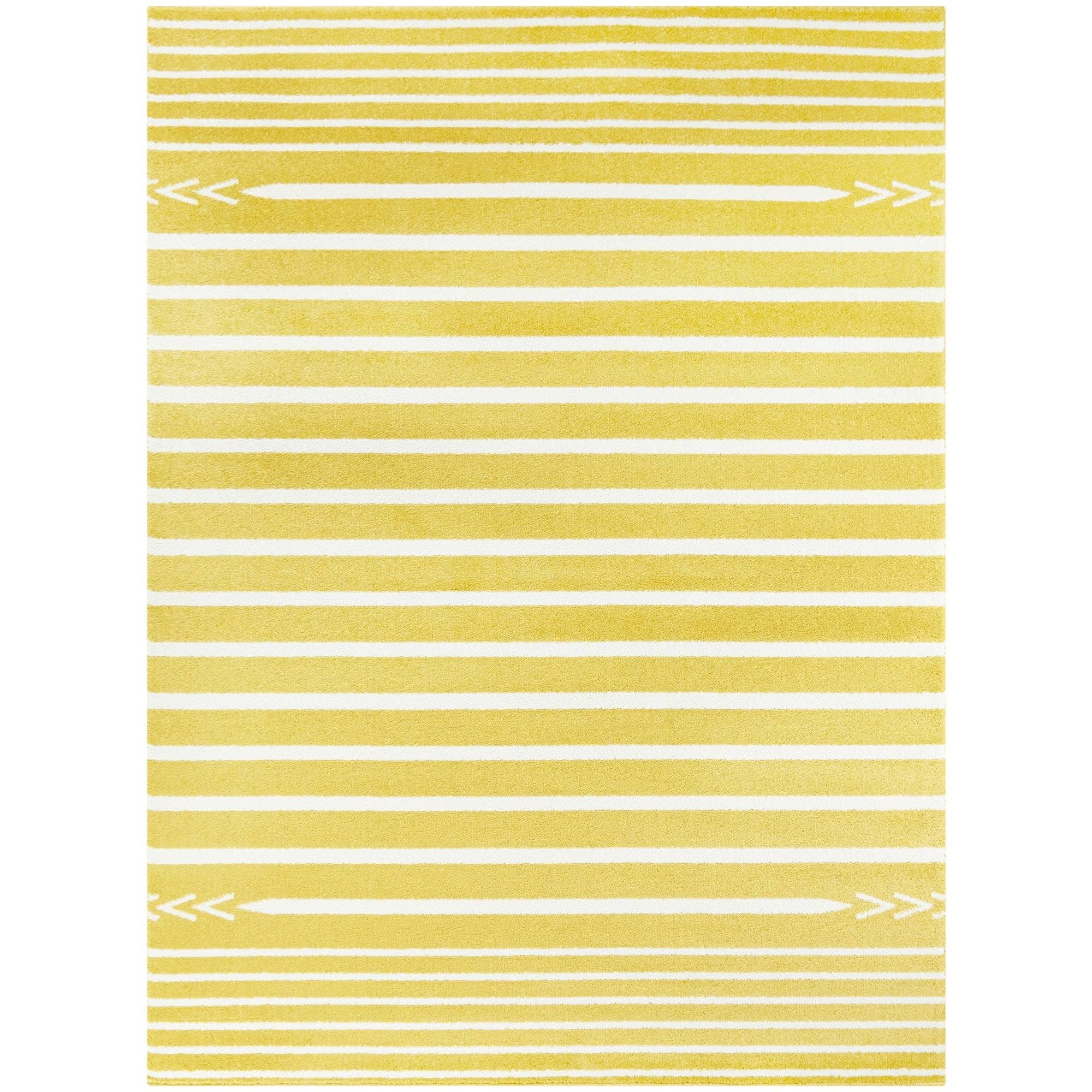 BALTA Cameron Striped Yellow 8 ft. x 10 ft. Area Rug