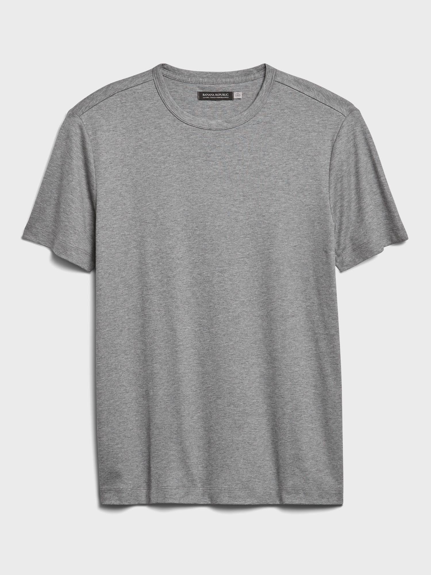 Banana Republic Men's Luxury Touch Performance T-Shirt Charcoal Gray Size S