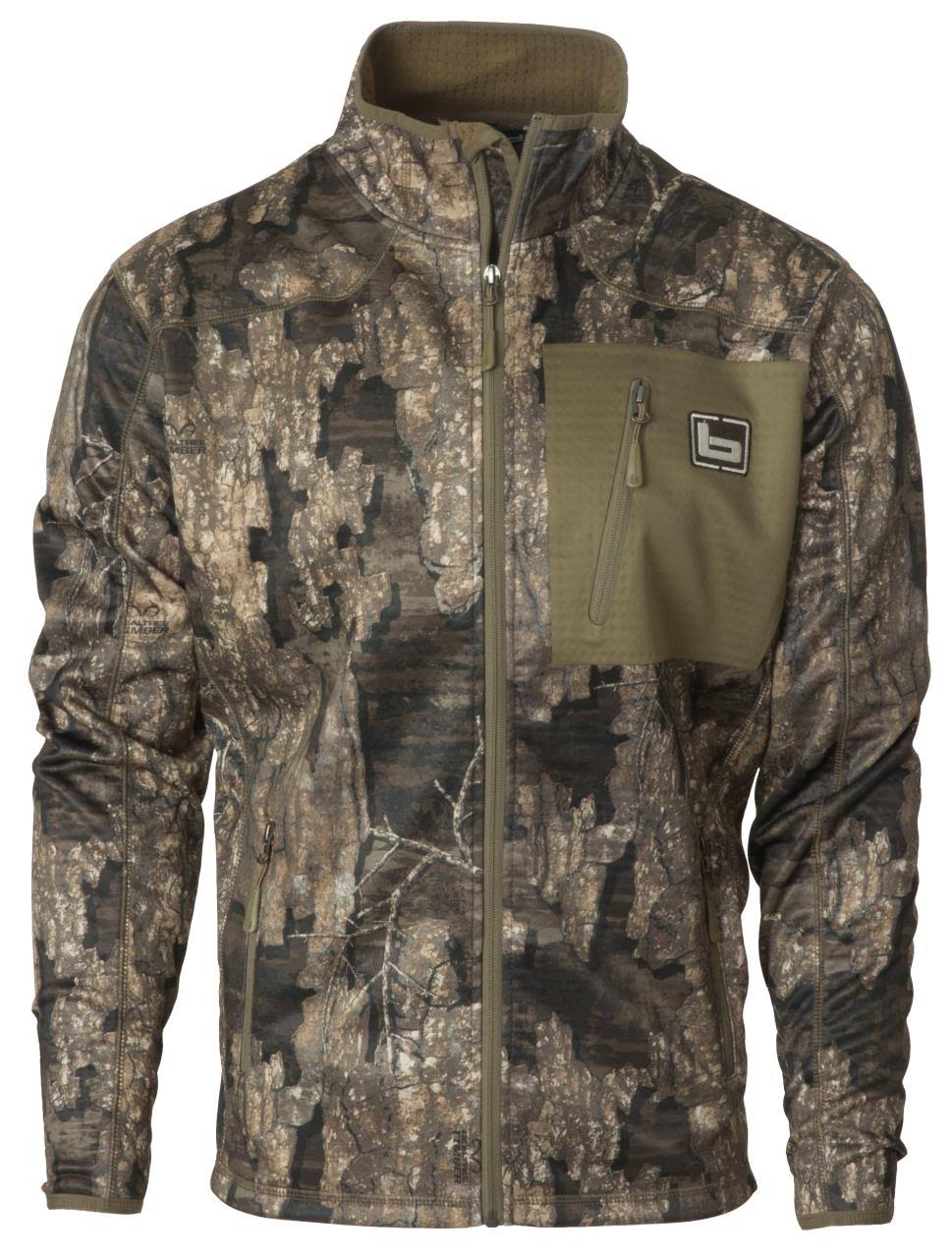 Banded Full Zip Mid Layer Fleece Jacket