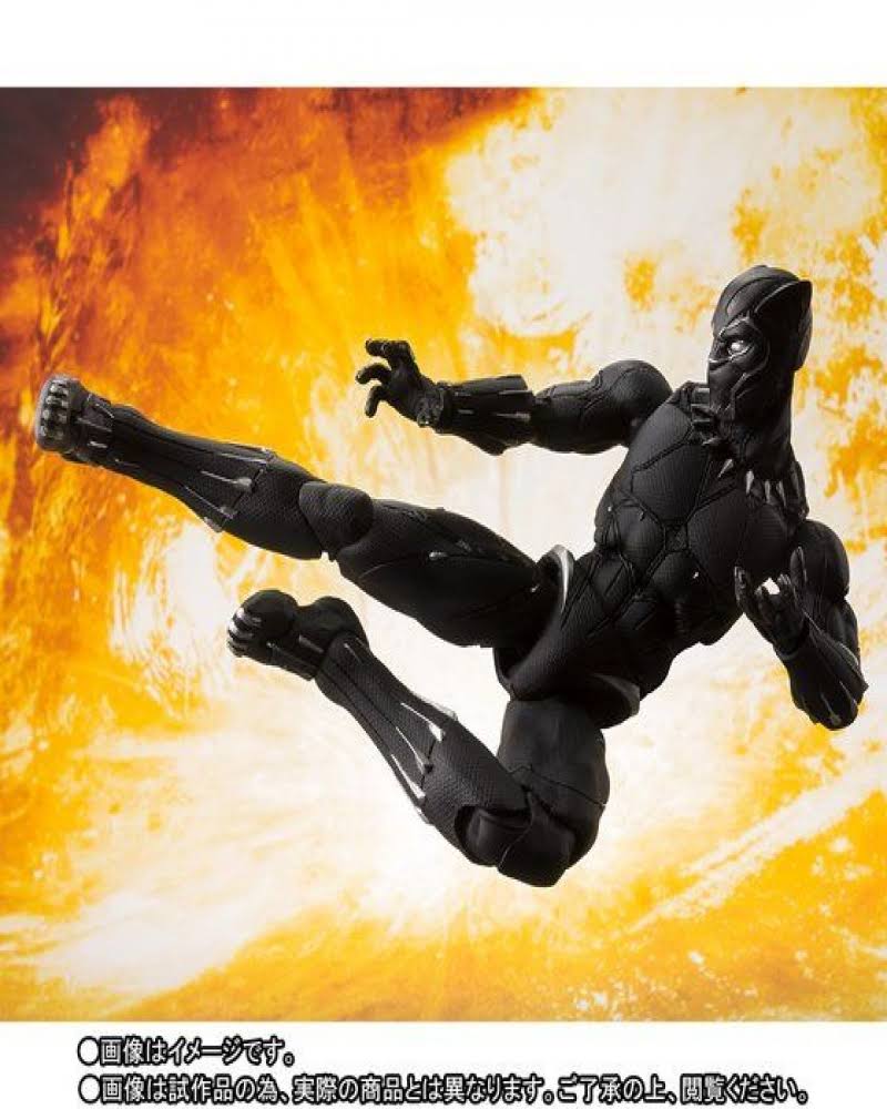 Avengers Infinity War: Black Panther & Tamashii Effect Rock S.H.Figuarts