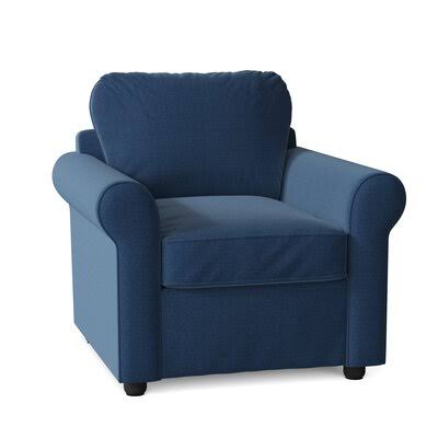 Wolsingham Manning Armchair Birch LANE? Body Fabric: Classic Indigo