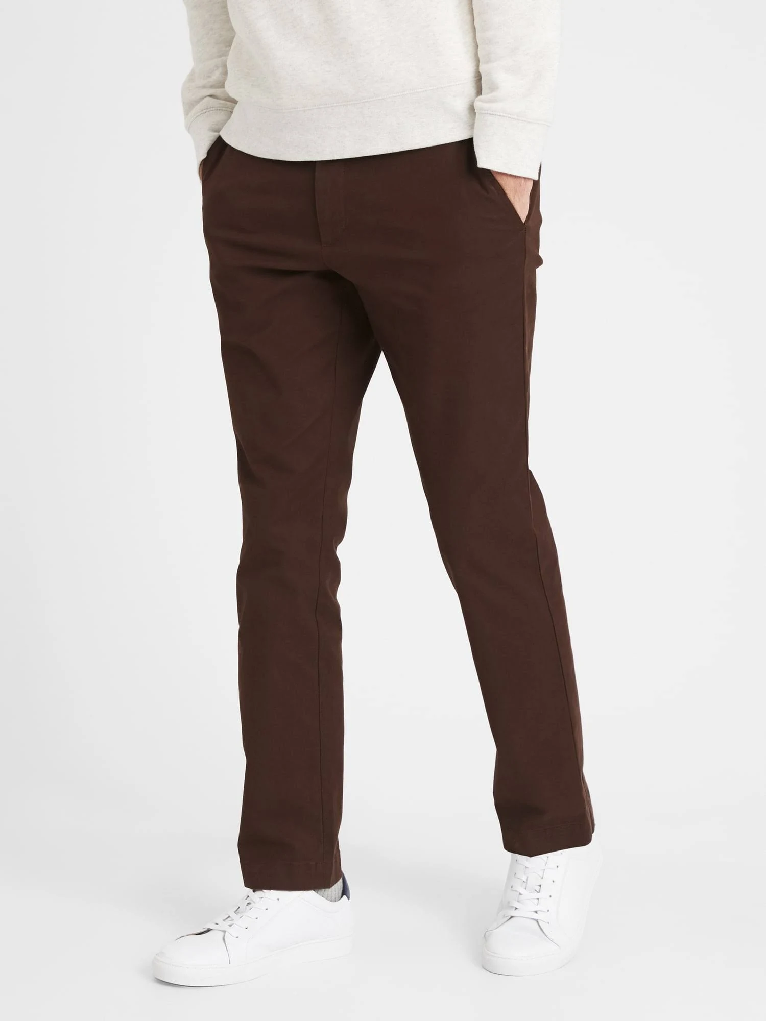 Men's Aiden Slim-Fit Stretch Chino French Roast Brown