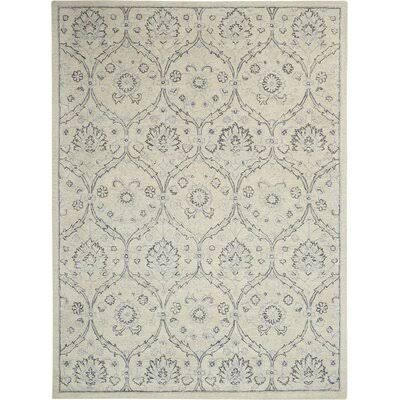 Tracy Oriental Hand-Tufted Wool Light Blue/Ivory Area Rug Birch LANE? Rug Size: Rectangle 5&3x22 x 7&5x22