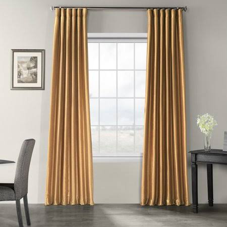 Sagunto Synthetic Room Darkening Thermal Rod Pocket Single Curtain Panel Size per Panel: 50x22 W x 96x22 L, Curtain Color: Flax
