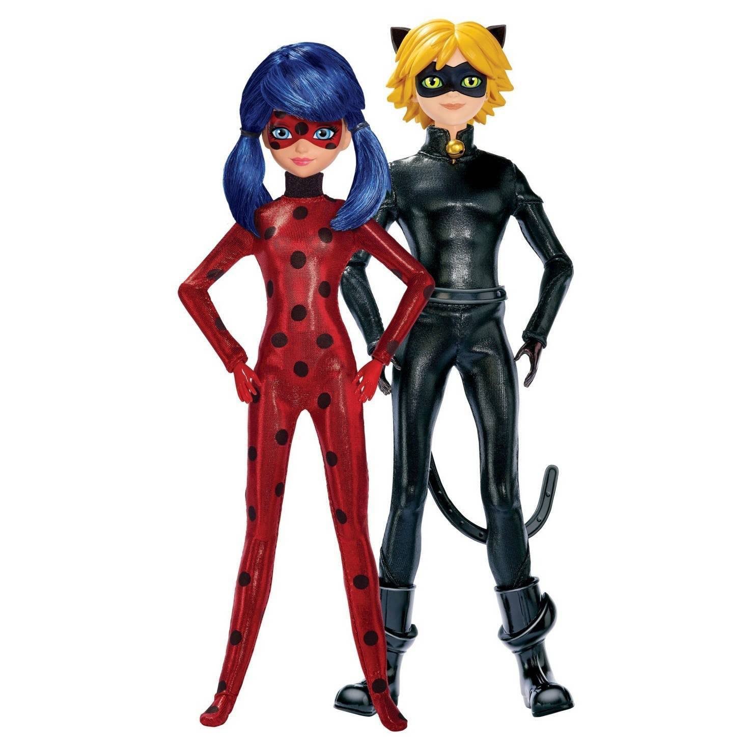 Miraculous 10.5-inch Fashion Doll 2-Pack Ladybug and Cat Noir
