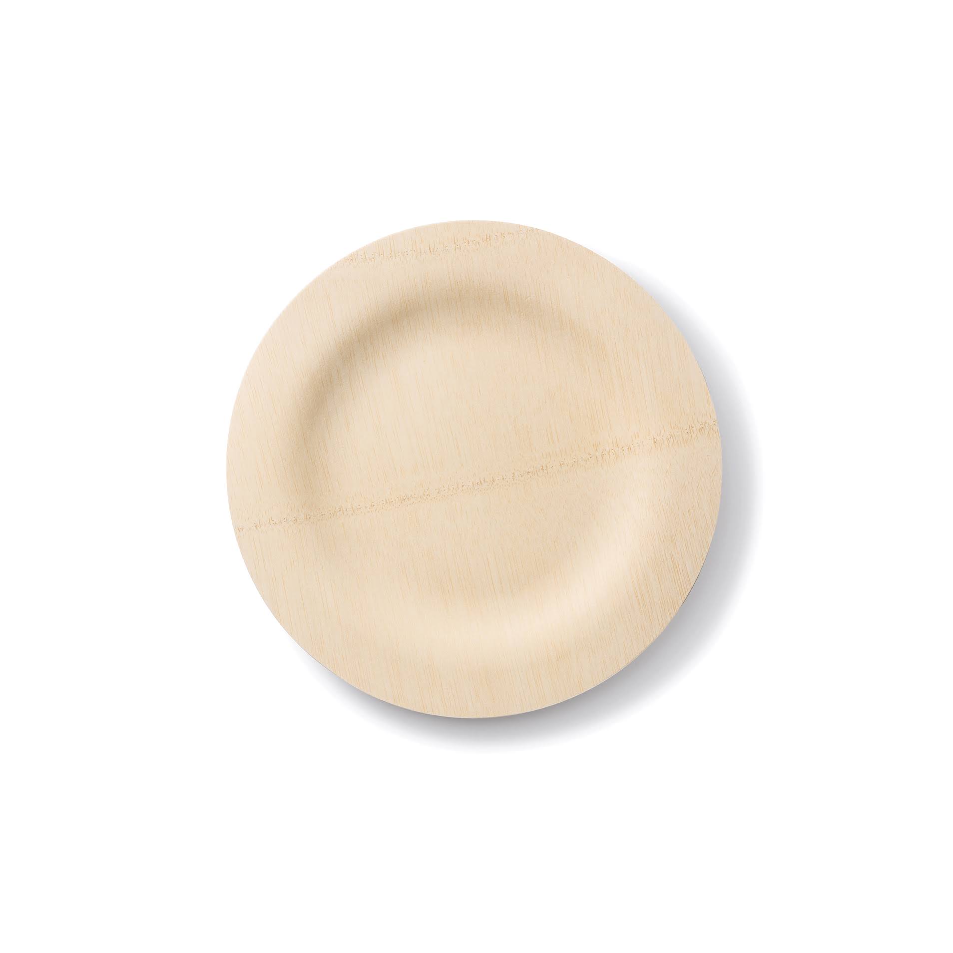 Bambu Veneerware 11in Bulk 100/cs Disposable Bamboo Plates