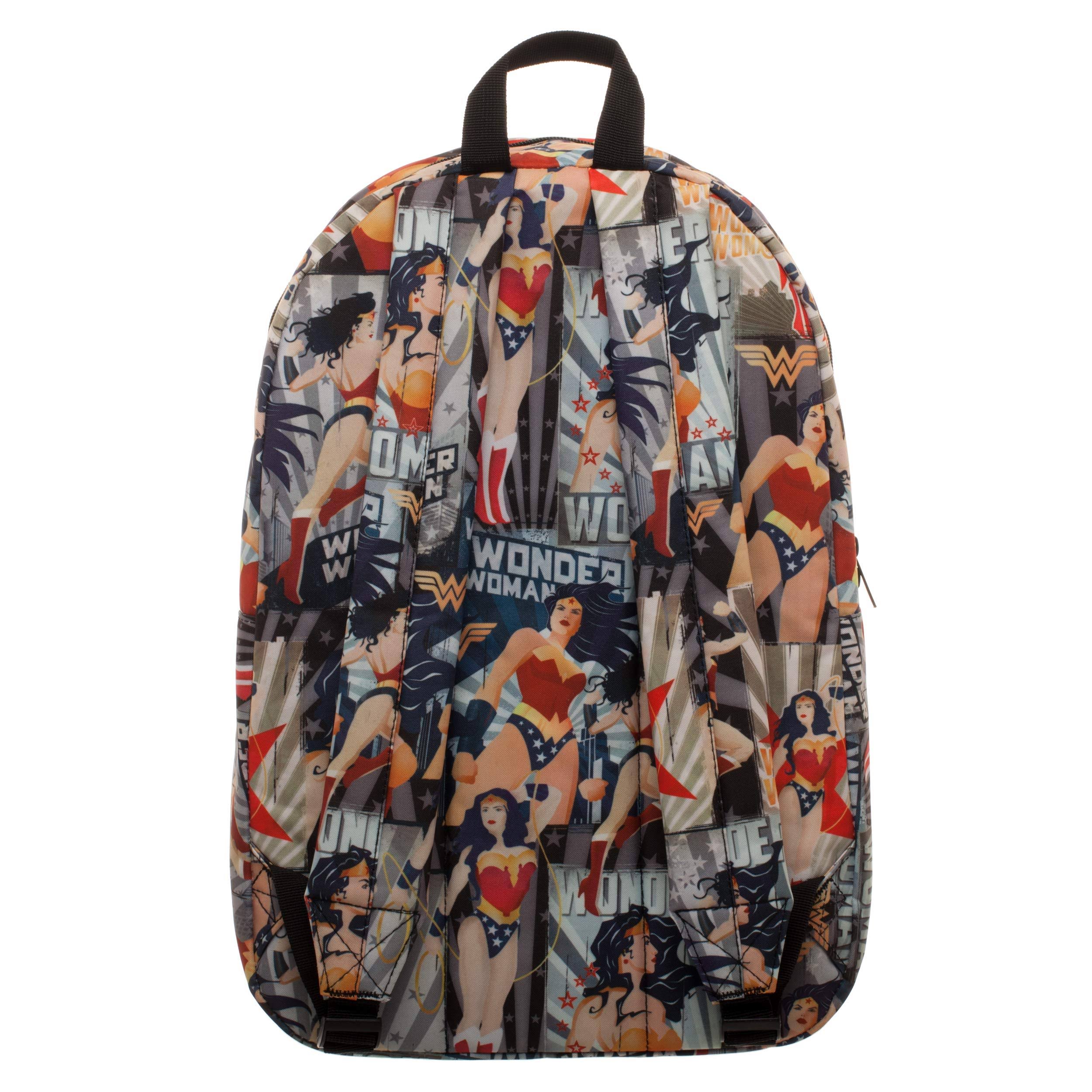 DC Comics Wonder Woman All Over Print Backpack