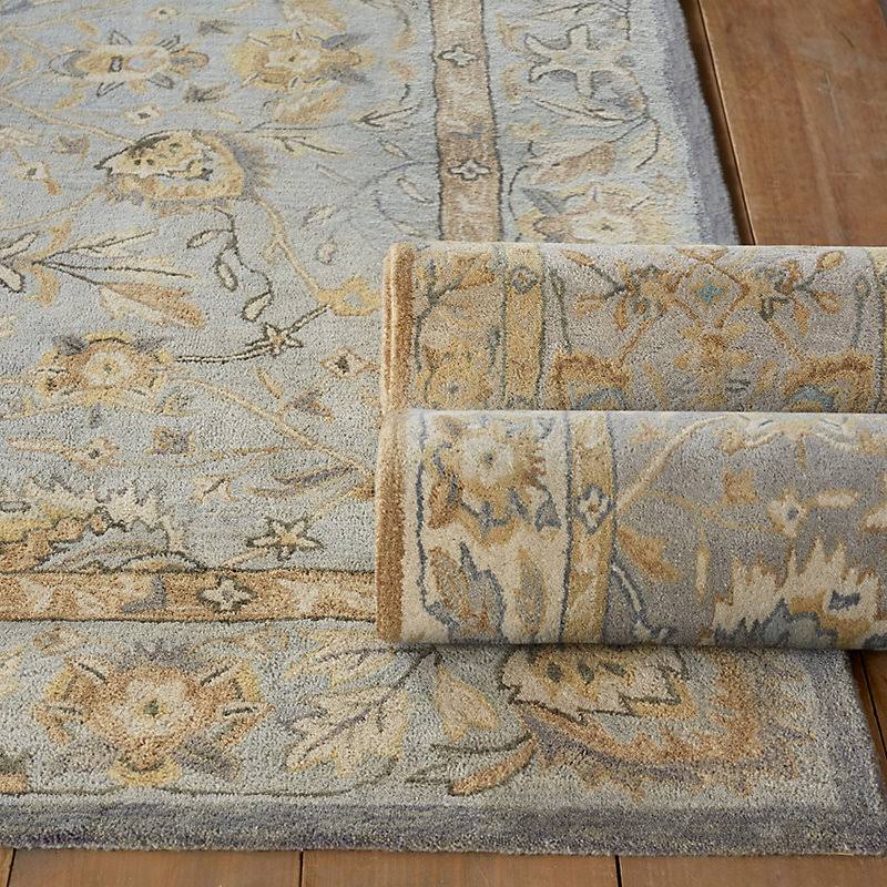 Tamisa Hand Tufted Rug Blue/Gray 2& x 3& - Ballard Designs