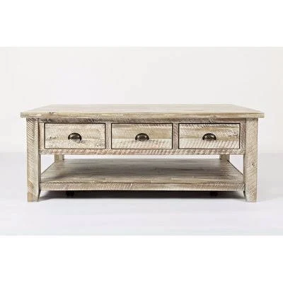 Leija Solid Wood Storage Coffee Table
