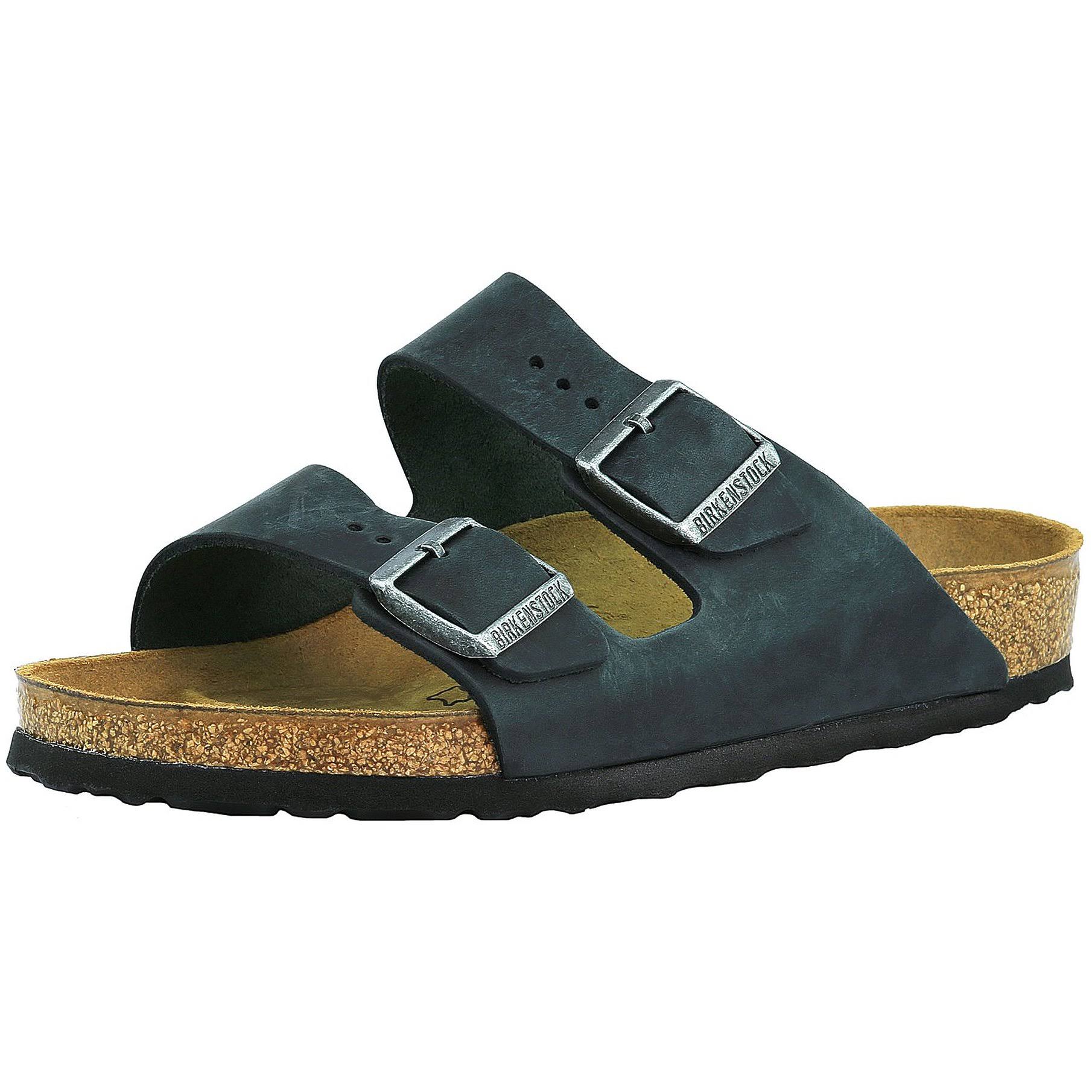 Birkenstock Arizona Oiled Leather Black Sandal