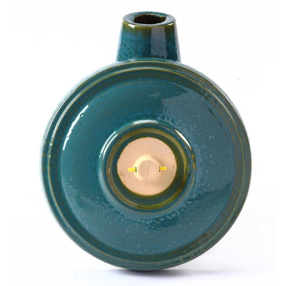 Birds Choice 19x22 Burley Clay Simple Elegance Birdbath Turquoise