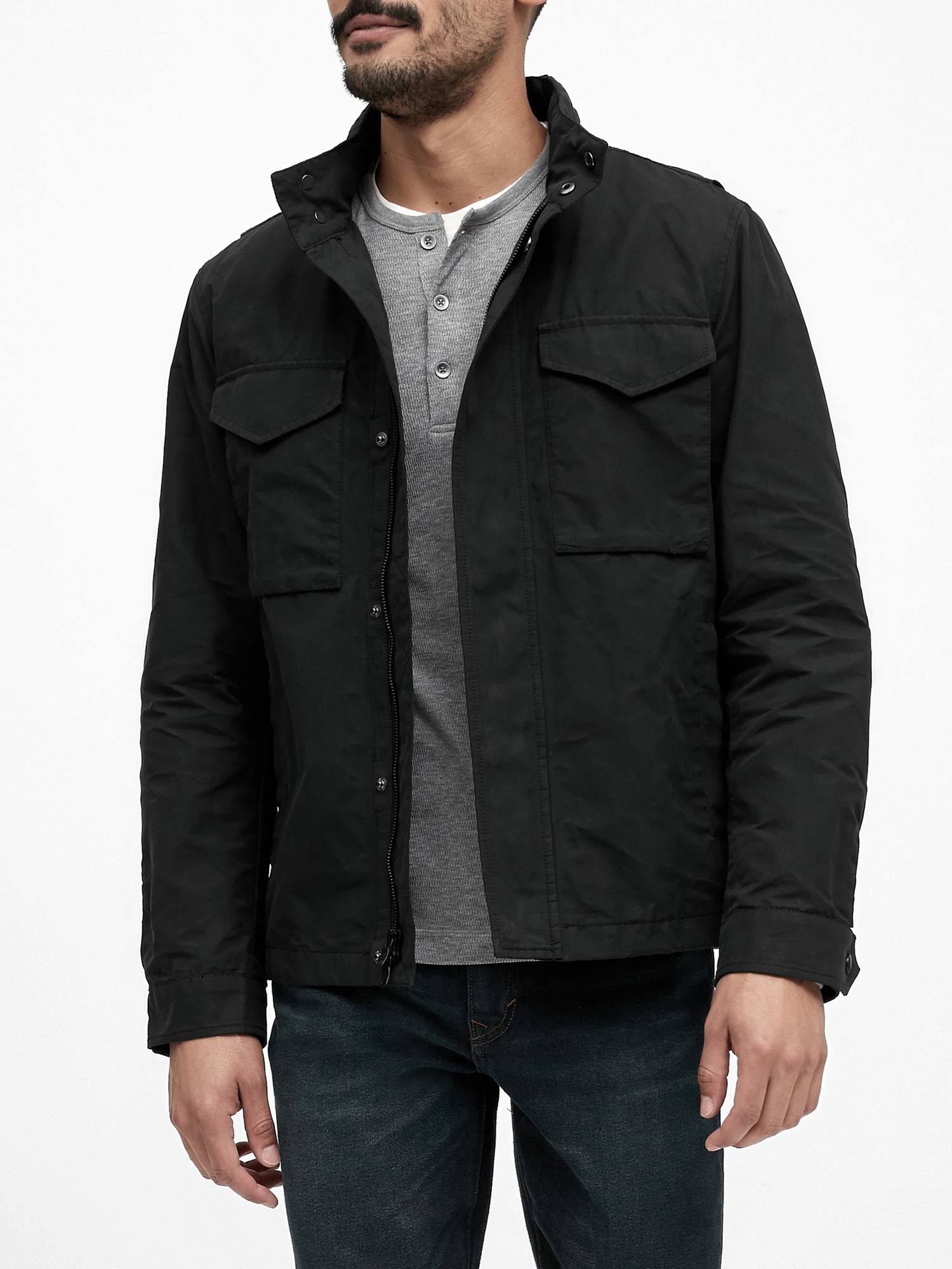 Banana Republic Men's Water-Resistant Field Jacket Black Size XL