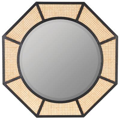 Kaelyn Beveled Accent Mirror Birch LANE? Finish: Black
