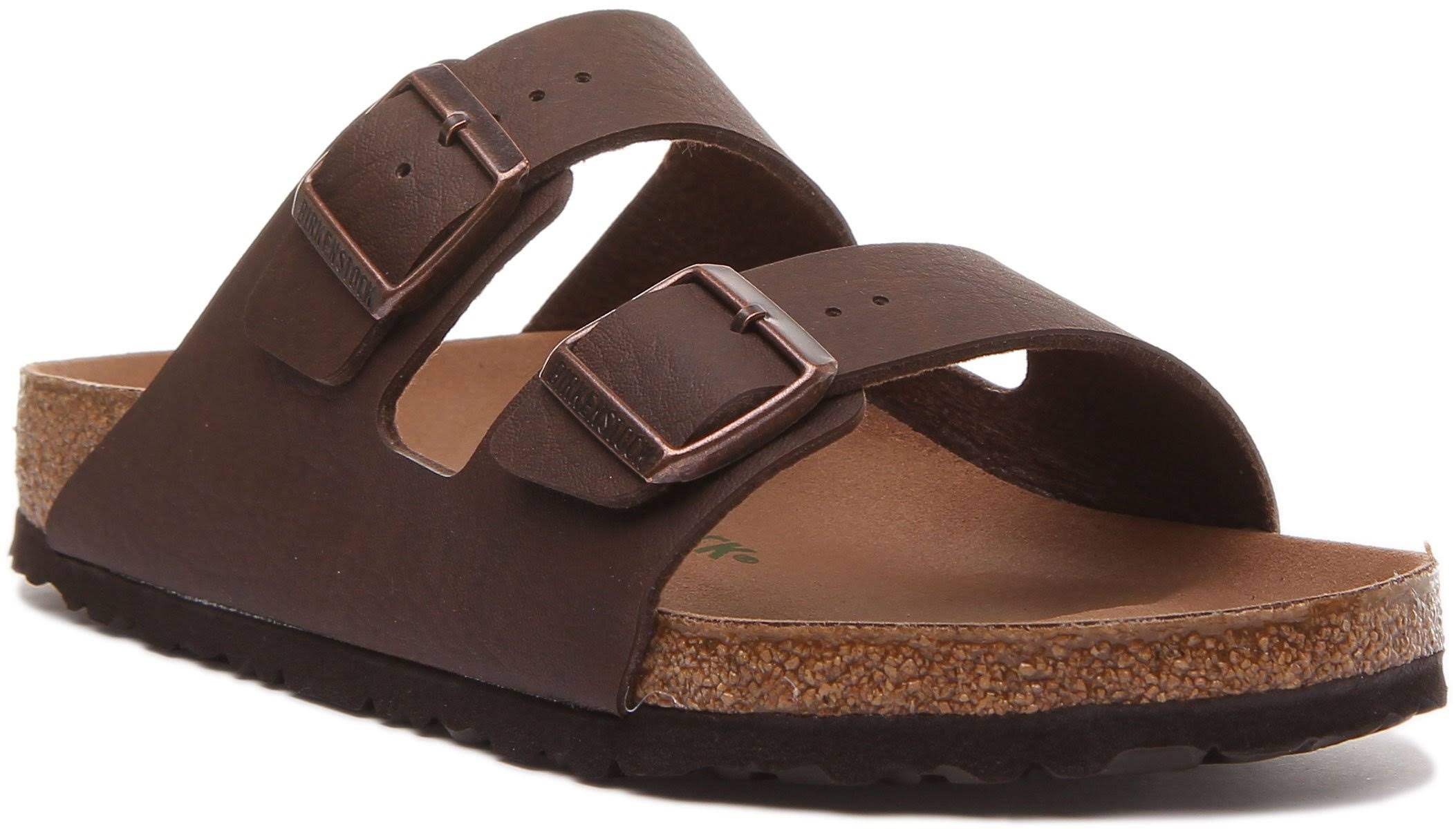 Birkenstock Men's Arizona Birko-Flor Sandal, 46 / Brown