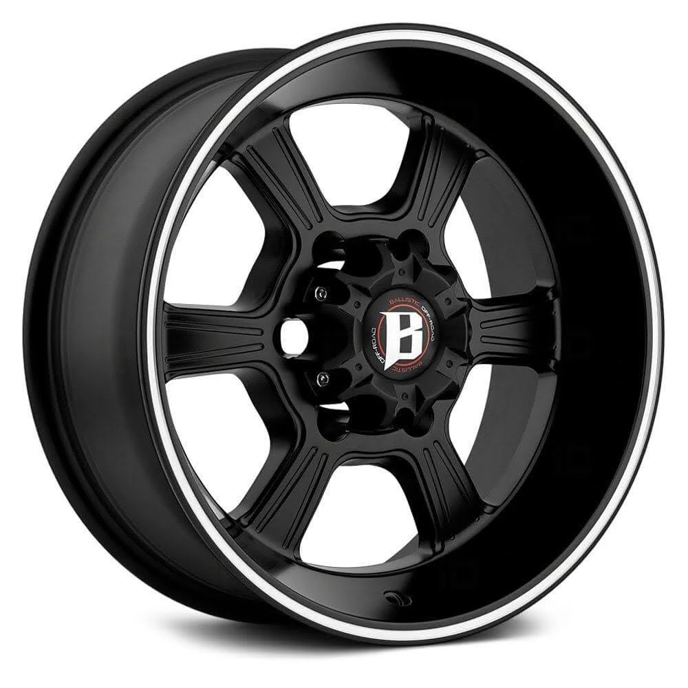 Ballistic - 845 Morax Flat Black with Machined Stripe