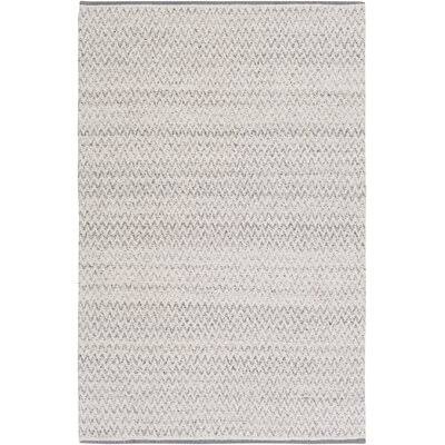 Ronan Chevron Handmade Flatweave Gray/White/Ink Indoor / Outdoor Area Rug Birch Lane Rug Size: Rectangle 8&10x22 x 12&