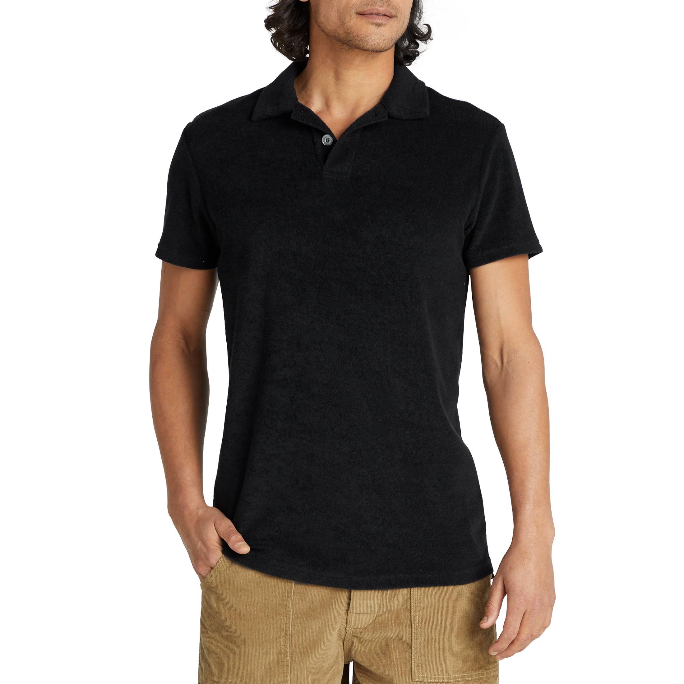 Men's Terry Polo - Black | Birdwell Beach Britches XL / Black 002