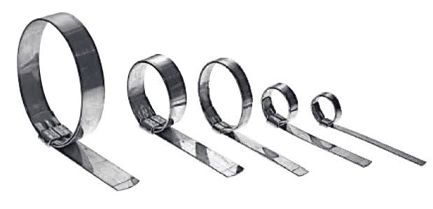 Band-It QS3089 Jr. Smooth I.D. Clamp - 201SS - 5/8x22 x 0.030