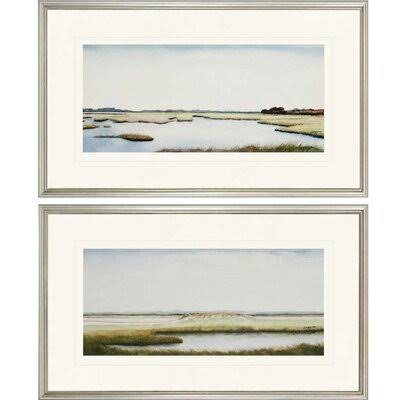 &Marshlands I& 2 Piece Picture Frame Print Set