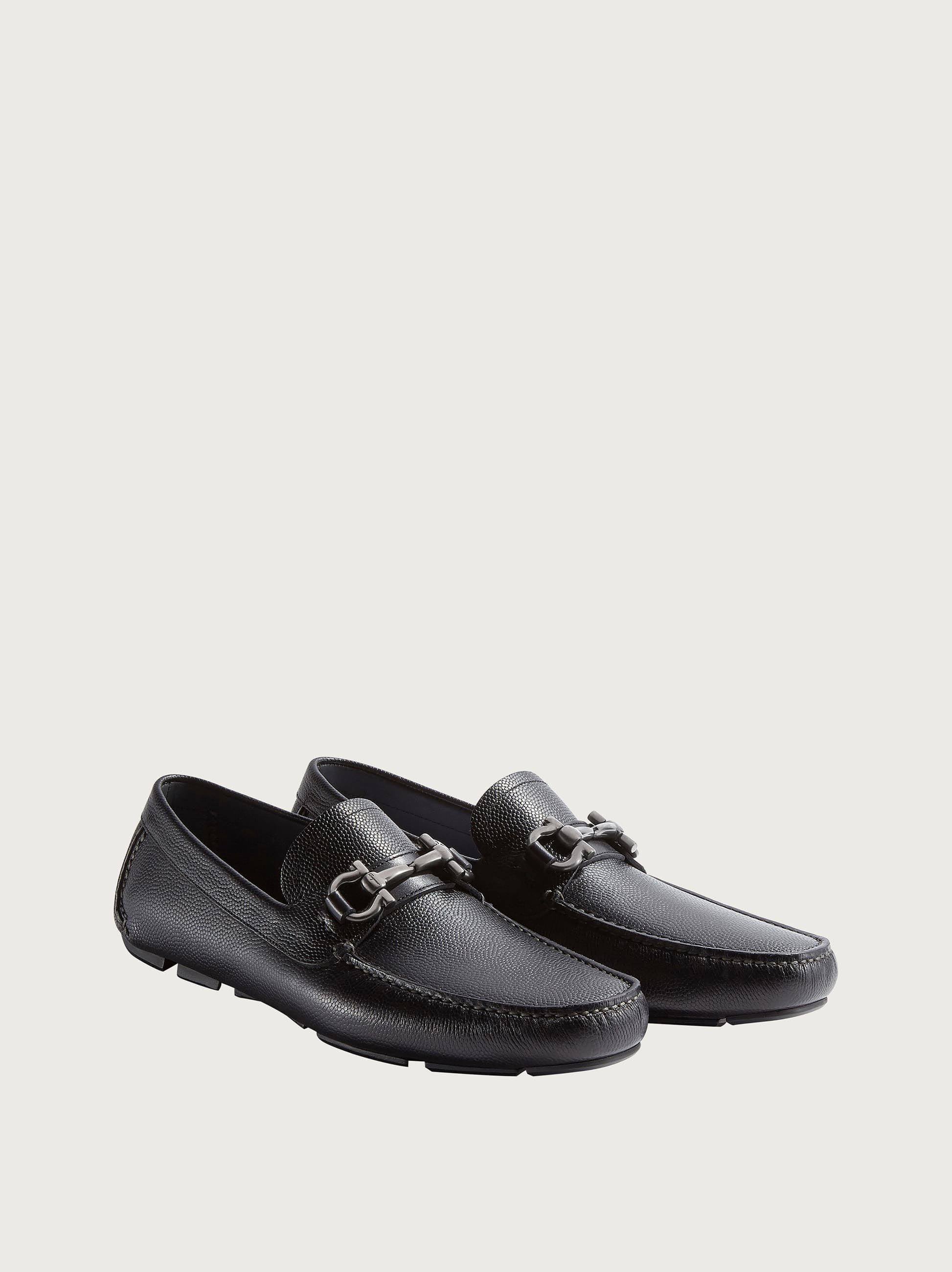 Salvatore Ferragamo Men Driver with Gancini Ornament Black Size 6.5