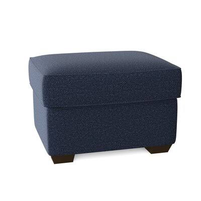 Birch Lane Swifton 29x22 Rectangle Standard Ottoman Body Fabric: Fresh Indigo