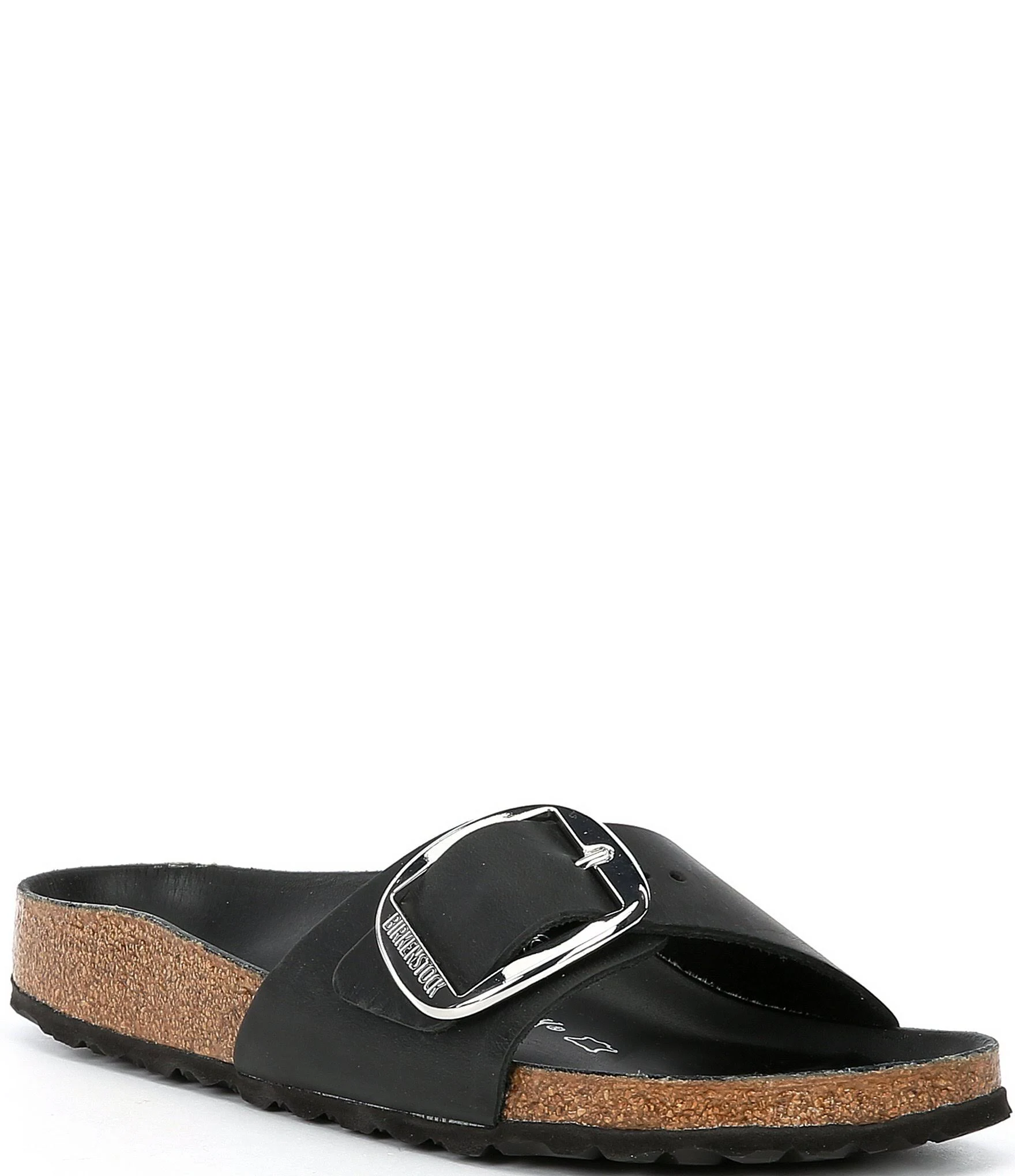 Birkenstock Madrid Big Buckle Oiled Leather Black