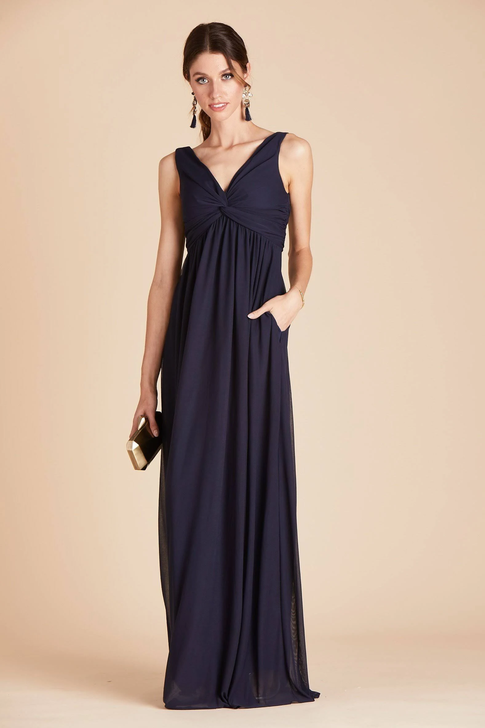 Birdy Grey Lianna Bridesmaid Dress in Navy S / Navy