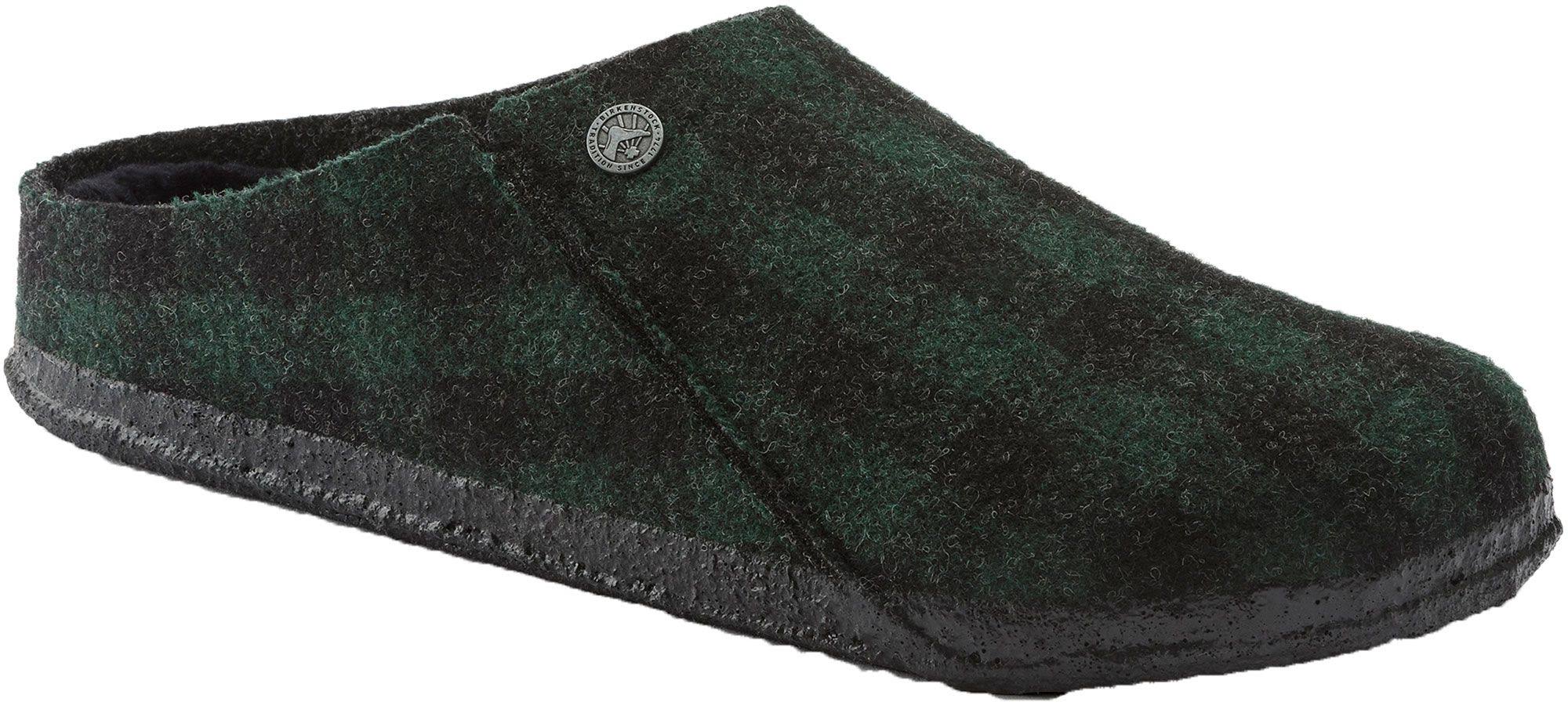 Birkenstock Men's Zermatt Shearling Slipper - 43 - Plaid Green / Black
