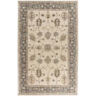 Ellenburg Oriental Handmade Tufted Wool Beige/Gray Area Rug Birch Lane Rug Size: Rectangle 4& x 6&