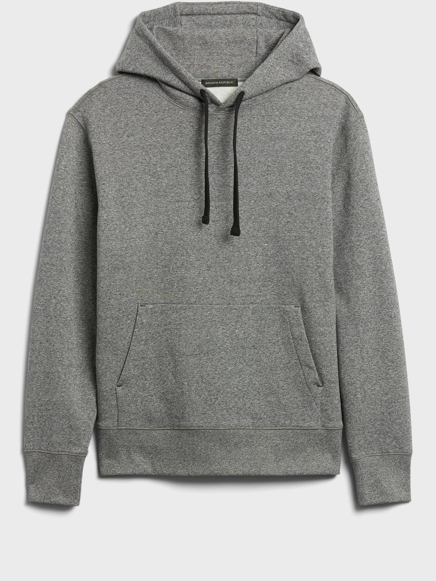 Banana Republic Men's Heavyweight French Terry Sweatshirt Heather Gray Size M