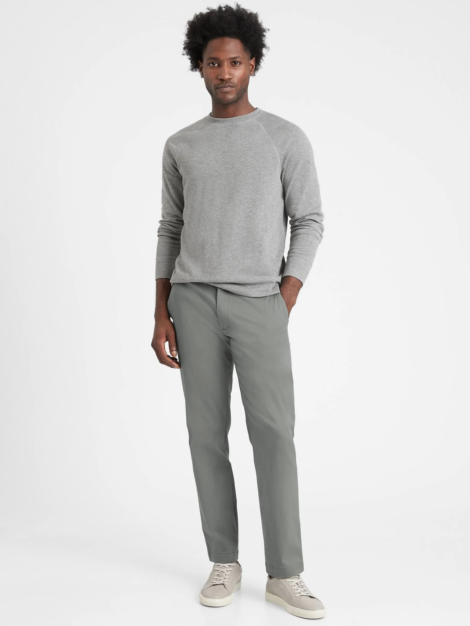 Banana Republic Men's Emerson Straight Rapid Movement Chino Pant Stance Blue Size 34W 34L