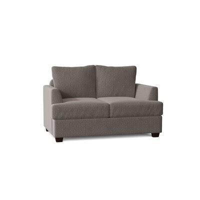 63x22 Pillow Top Arm Loveseat Body Fabric: Sustain Dursky Charcoal