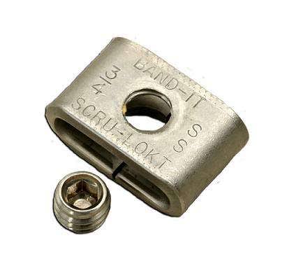 Band-It C72099 Scru-Lokt Buckles, 301SS 1/4 Hard, 1/4. Thread Size of Set Screw: 10 - 32 x 5/32 SS 50 Pieces/Box, Steel