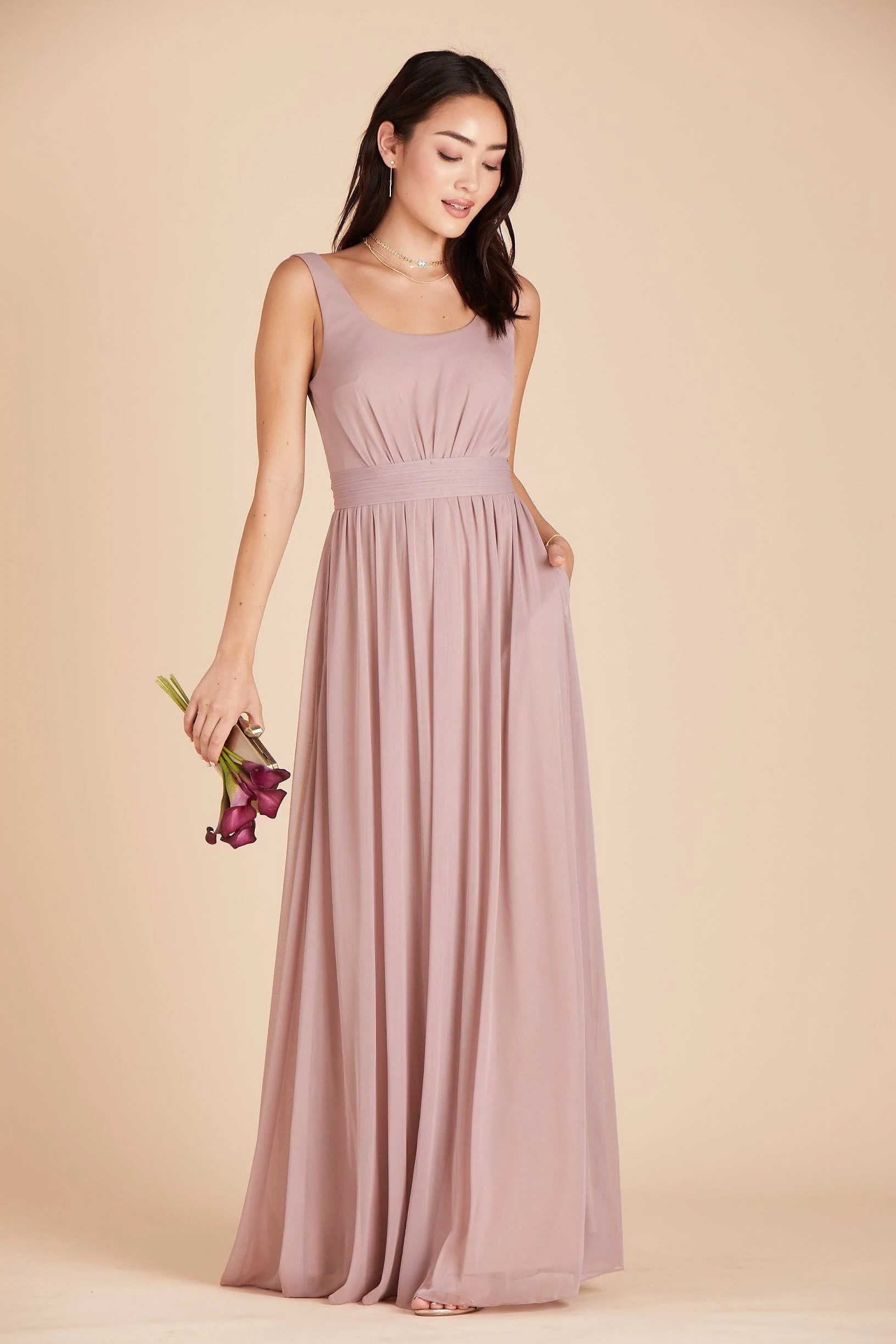 Birdy Grey Jan Bridesmaid Dress in Mauve XXL / Mauve