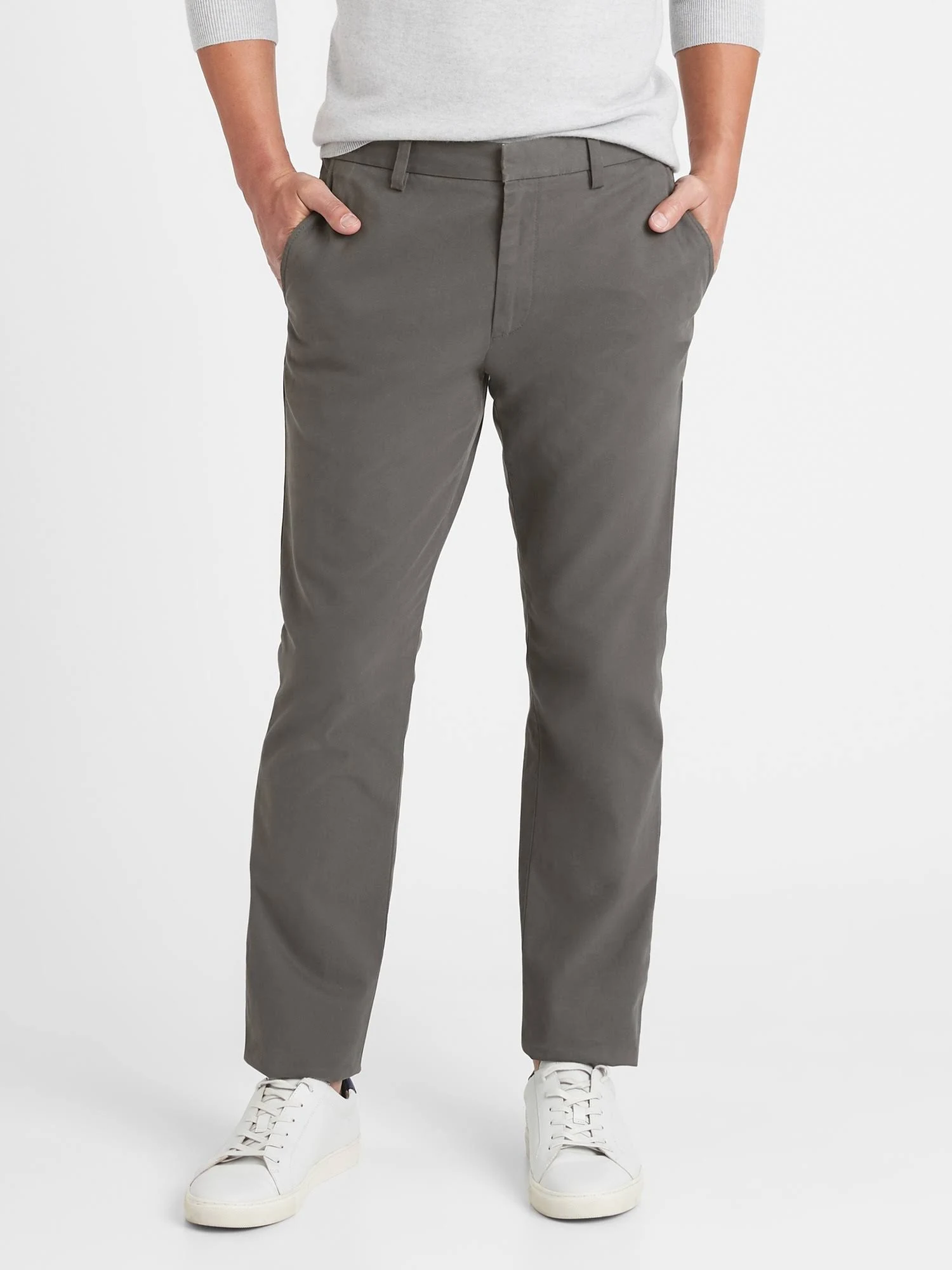 Banana Republic Men's Aiden Slim Chino Pant Gray Size 38W 32L