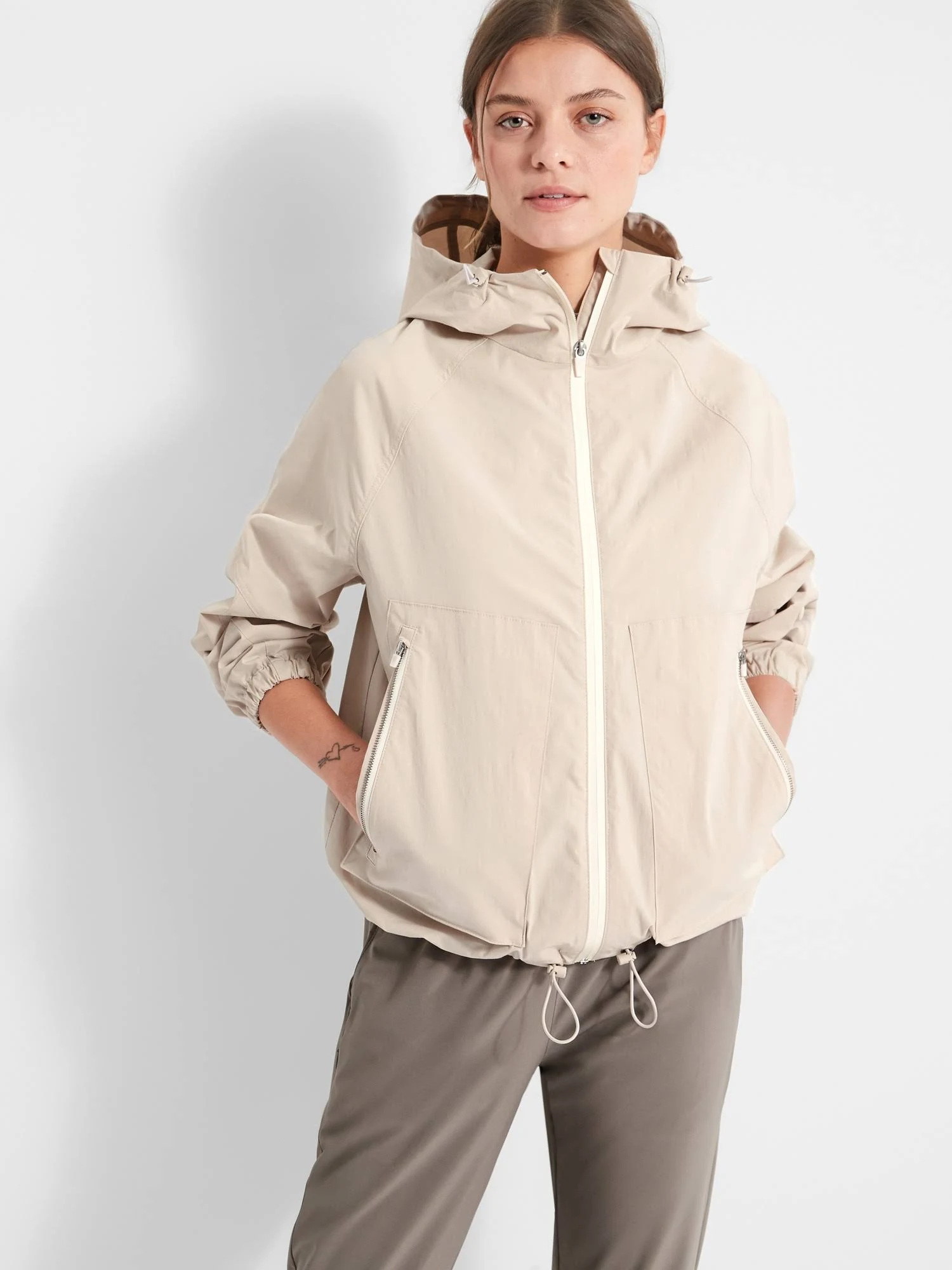 Banana Republic Women's Rain Jacket Sea Salt Size XXL